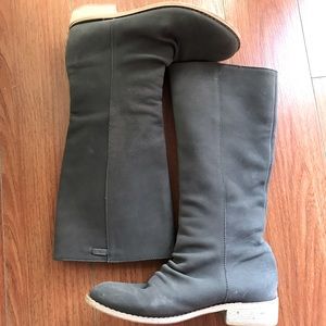 EMU Australia Gray Leather Boots